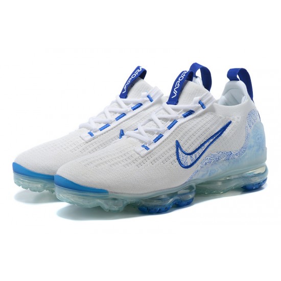 Air VaporMax 2021 Flyknit White and Blue W/M Sneakers