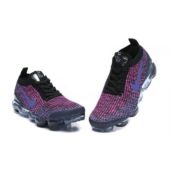 Air VaporMax Flyknit 3 Black Purple AJ6900-009 W/M Sneakers