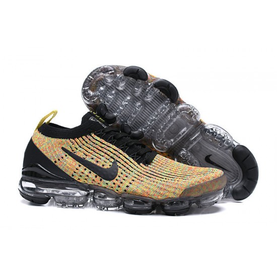 Air VaporMax Flyknit 3 Black Yellow  AJ6900-006 W/M Sneakers