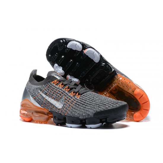 Air VaporMax Flyknit 3 Grey Orange AJ6900-024 W/M Sneakers