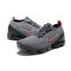 Air VaporMax Flyknit 3 Grey Red AJ6900-012 W/M Sneakers