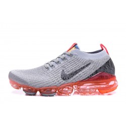 Air VaporMax Flyknit 3 Grey Red AJ6900-600 W/M Sneakers