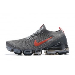 Air VaporMax Flyknit 3 Grey Red CT1270-001 W/M Sneakers