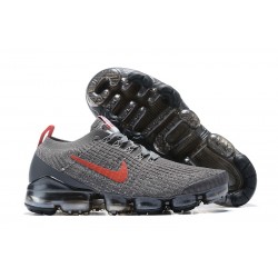 Air VaporMax Flyknit 3 Grey Red CT1270-001 W/M Sneakers