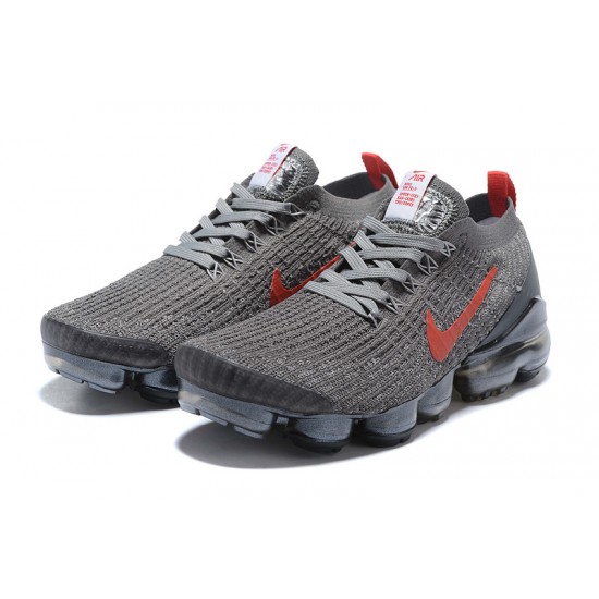 Air VaporMax Flyknit 3 Grey Red CT1270-001 W/M Sneakers