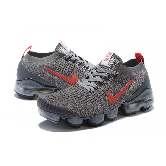 Air VaporMax Flyknit 3 Grey Red CT1270-001 W/M Sneakers