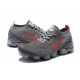 Air VaporMax Flyknit 3 Grey Red CT1270-001 W/M Sneakers