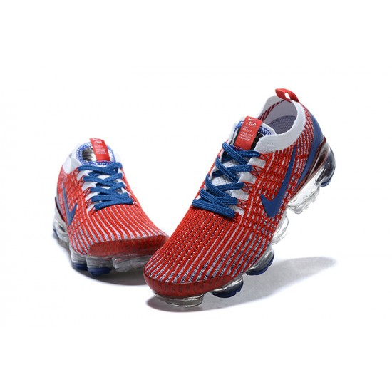 Air VaporMax Flyknit 3 Red Blue CW5585-100 W/M Sneakers