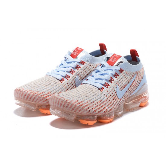 Air VaporMax Flyknit 3 White Orange AJ6910-400 W/M Sneakers