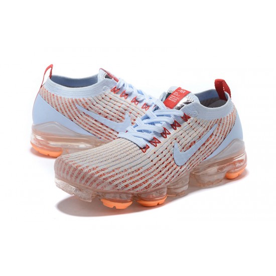 Air VaporMax Flyknit 3 White Orange AJ6910-400 W/M Sneakers