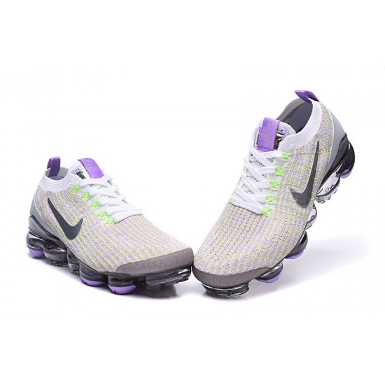 Air VaporMax Flyknit 3 White Purple AJ6900-102 W/M Sneakers