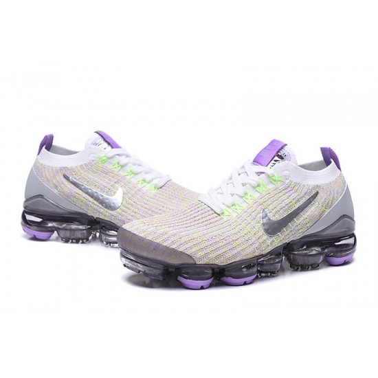 Air VaporMax Flyknit 3 White Purple AJ6900-102 W/M Sneakers