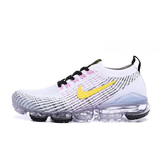 Air VaporMax Flyknit 3 White Yellow AJ6900-103 W/M Sneakers