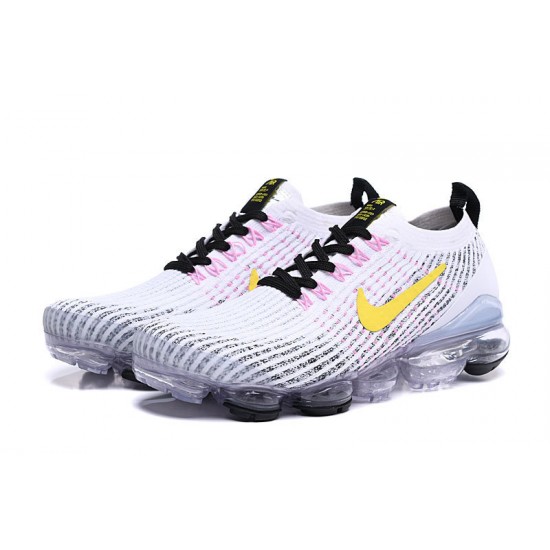 Air VaporMax Flyknit 3 White Yellow AJ6900-103 W/M Sneakers