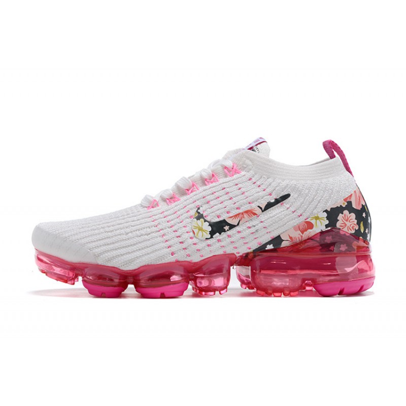 Air VaporMax Flyknit 3 White Pink AJ6910-601 WMNS Sneakers