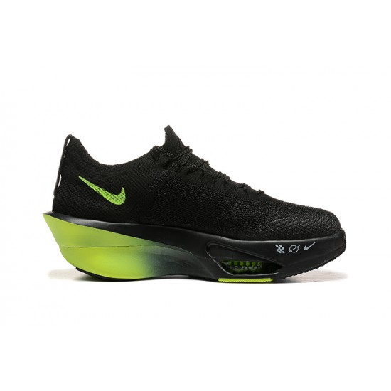 W/M Nike Air Zoom Alphafly NEXT 3 Black and Green sneakers