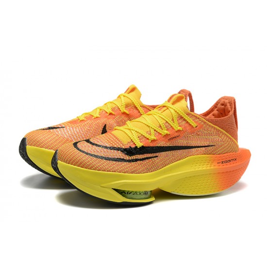 Nike Air Zoom Alphafly Next 2 Men Orange and Yellow sneakers