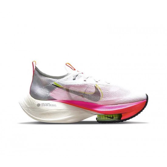 W/M Nike Air Zoom Alphafly Next 2 White and Pink sneakers