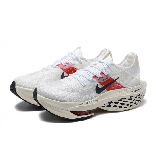 W/M Nike Air Zoom Alphafly Next 2 White and Red sneakers