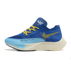 Nike ZoomX VaporFly NEXT Men Blue Yellow sneakers 