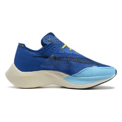 Nike ZoomX VaporFly NEXT Men Blue Yellow sneakers 