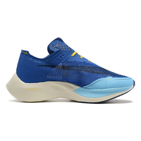 Nike ZoomX VaporFly NEXT Men Blue Yellow sneakers