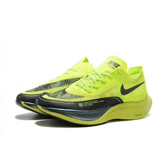 Nike ZoomX VaporFly NEXT Men Chartreuse Black sneakers