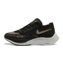 W/M Nike ZoomX VaporFly NEXT Black Gold sneakers 