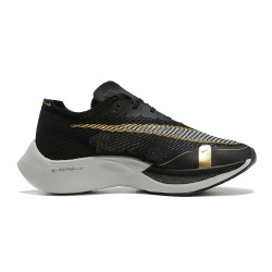 W/M Nike ZoomX VaporFly NEXT Black Gold sneakers 