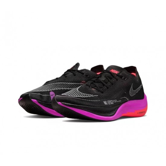 W/M Nike ZoomX VaporFly NEXT Black Purple sneakers