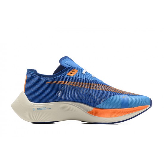 W/M Nike ZoomX VaporFly NEXT Blue Orange sneakers