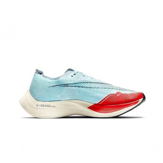 W/M Nike ZoomX VaporFly NEXT Blue Red sneakers