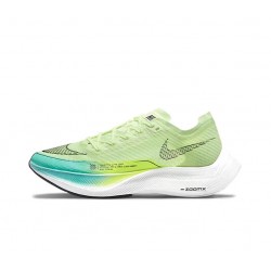 W/M Nike ZoomX VaporFly NEXT Green and Blue sneakers 