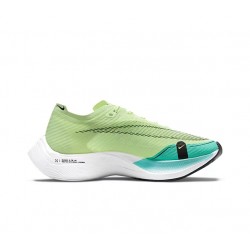 W/M Nike ZoomX VaporFly NEXT Green and Blue sneakers 