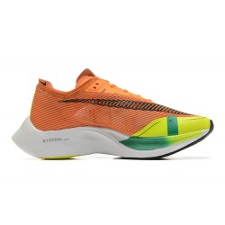 W/M Nike ZoomX VaporFly NEXT Orange White sneakers 