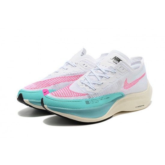 W/M Nike ZoomX VaporFly NEXT White Pink sneakers