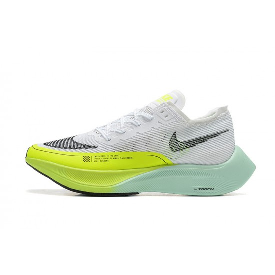 W/M Nike ZoomX VaporFly NEXT White Yellow sneakers