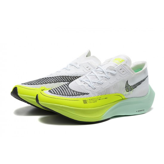 W/M Nike ZoomX VaporFly NEXT White Yellow sneakers