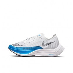 W/M Nike ZoomX VaporFly NEXT White and Blue sneakers 