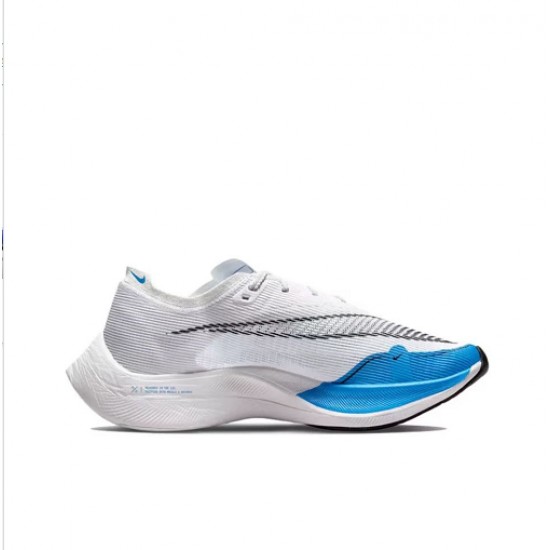 W/M Nike ZoomX VaporFly NEXT White and Blue sneakers