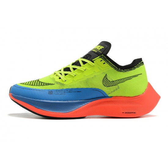 W/M Nike ZoomX VaporFly NEXT Yellow Blue sneakers