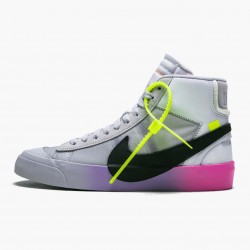 Nike WMNS Blazer Mid Off White Wolf Grey Serena Queen AA3832 002 Sports Shoes