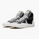 Nike WMNS Blazer Mid sacai Black Grey BV0072 002 Sports Shoes