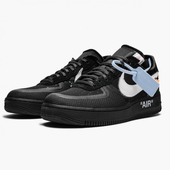 Nike Mens Air Force 1 Low Off White Black White AO4606 001 Sports Shoes