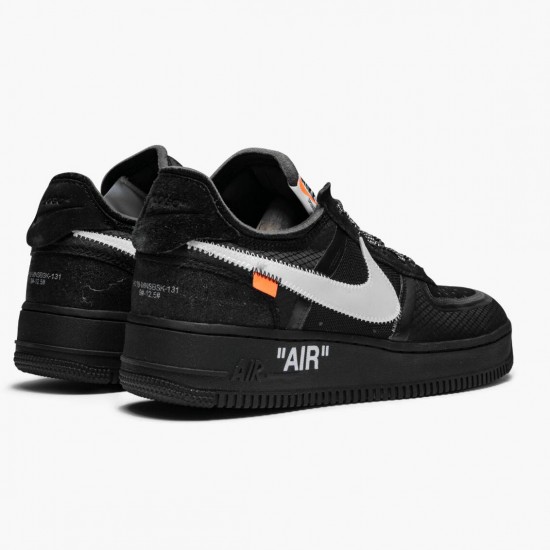 Nike Mens Air Force 1 Low Off White Black White AO4606 001 Sports Shoes