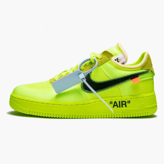 Nike WMNS Air Force 1 Low Off White Volt AO4606 700 Sports Shoes