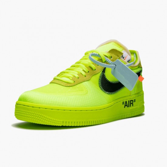 Nike WMNS Air Force 1 Low Off White Volt AO4606 700 Sports Shoes