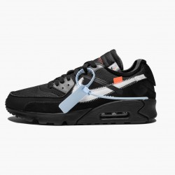 Nike WMNS Air Max 90 OFF WHITE Black AA7293 001 Sports Shoes