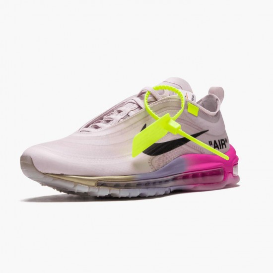 Nike Mens Air Max 97 Off White Elemental Rose Serena Queen AJ4585 600 Sports Shoes