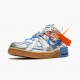 Nike Mens Air Rubber Dunk Off White UNC CU6015 100 Sports Shoes